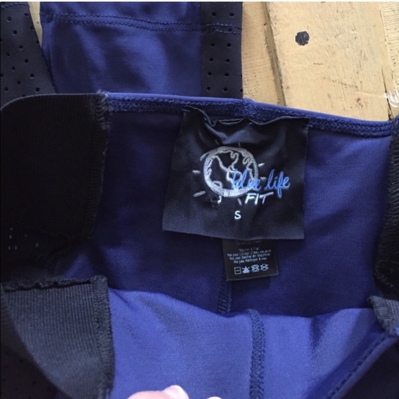 REVOLVE BLUE LIFE NAVY BLACK WORKOUT LEGGINGS S - Picture 4 of 10